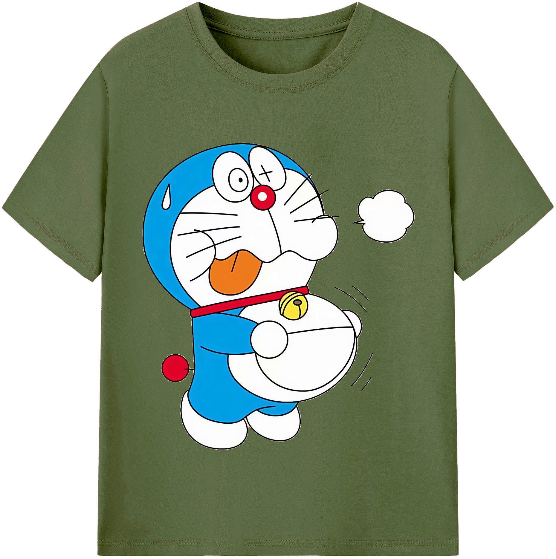 （画像用） ドラえもん Doraemon 綿100％半袖Tシャツ（フロントプリント）